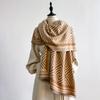 Elegant Women'S Designer Pashmina Cashmere Scarf - Winter Warm Two-Sided Fringed Wrap Blanket & Shawl