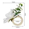 1pcs Flower Napkin Rings Red Rose Towel Buckle for Wedding Party Valentines Day Home Table Decoration Birthday Napkin Holder