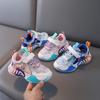 Kids Sports Light Shoes Spring and Autumn Girls Velcro Fashion Shoes Boys LED Light Running Shoes
