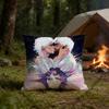 JJayvik Polyester Printed Pillow Cover Square 30 35 40 45 50 55 cm Soft for Sofa Bed Car Home Decor