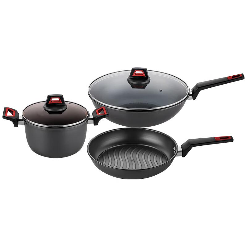 EMUND Carvinno Stainless Iron 3-Piece Cookware Set
