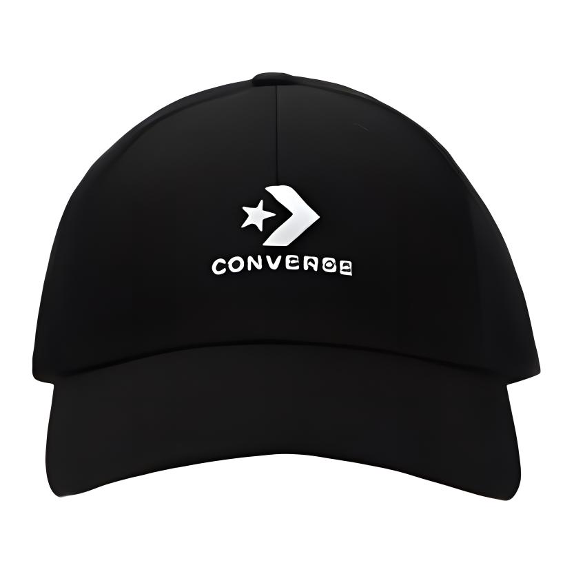 Converse Cotton Baseball Caps Unisex Black 10022130-A01