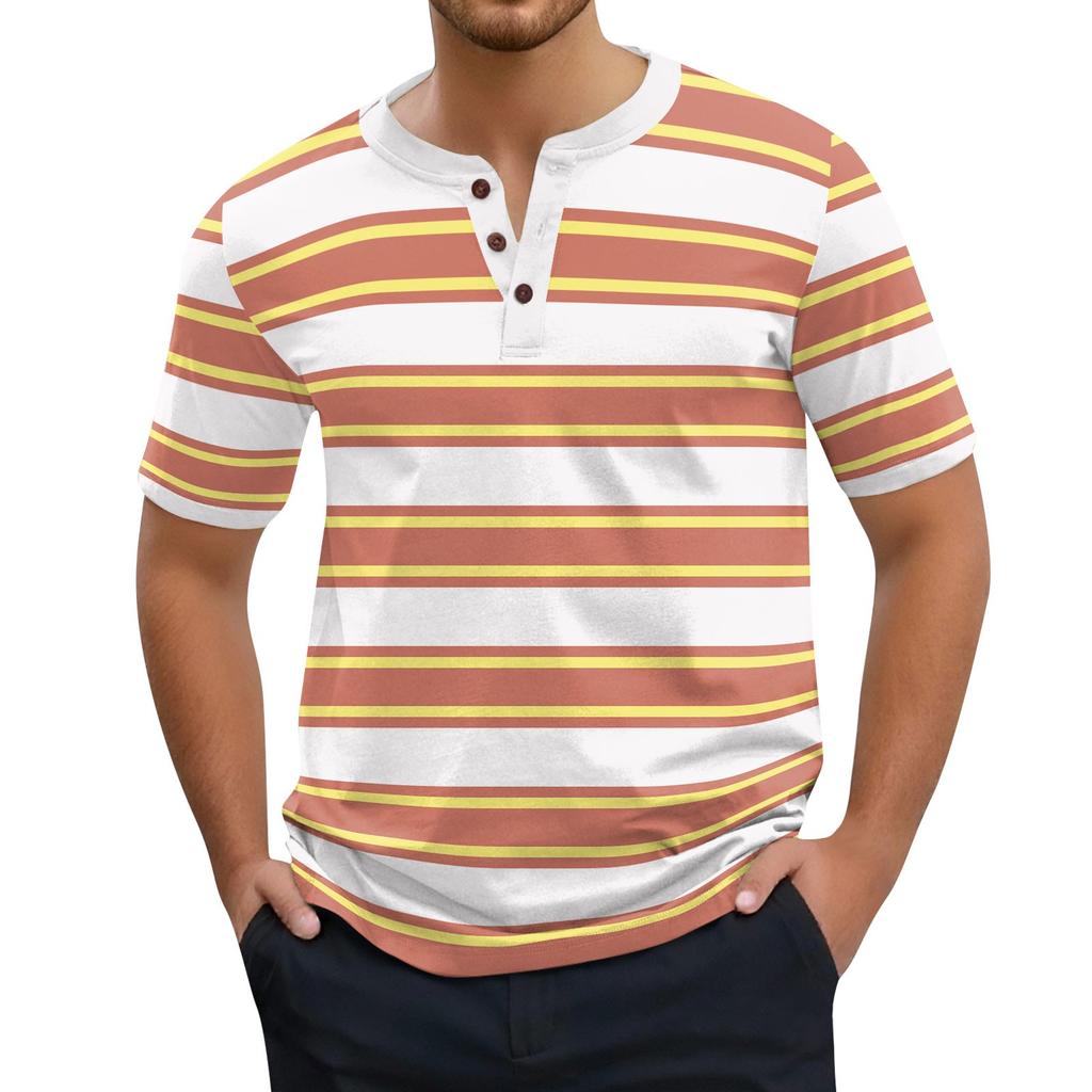 Moda Hombre Tops de Manga Corta Estampados Camiseta