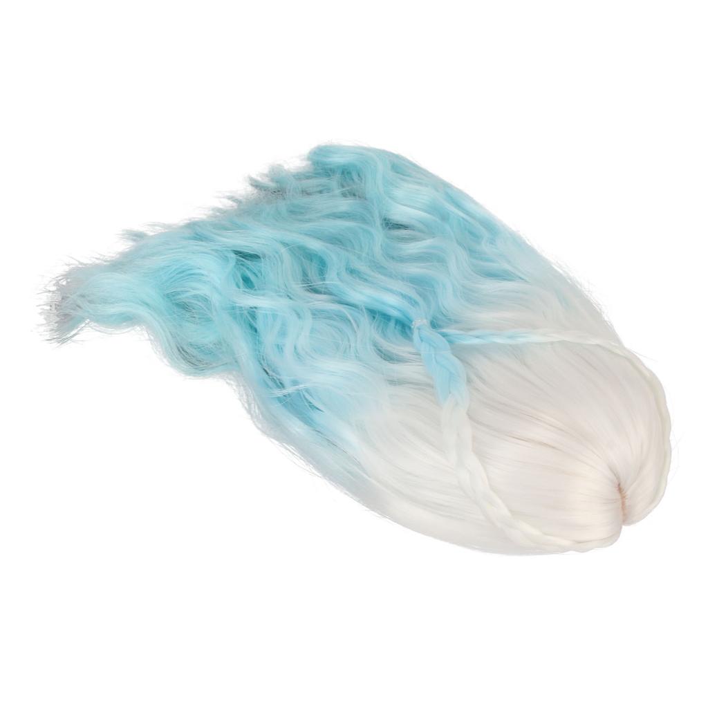 16 Peruka dla Lalki Kolory Gradientowe Kręcony Styl Wysoka Elastyczność Wygładzające Włosy do Tworzenia Lalki na Wymianę