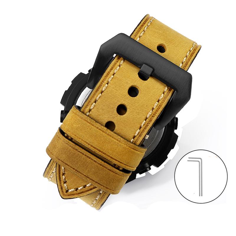 Retro Leather Watchband Adapt to G-SHOCK C-asio MTG-B1000 MTG-G1000 Watch Band Strap 26mm Modified MTGB1000 Classical Bracelet