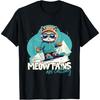Skiing Cat Winter Sports Adventure Downhill Fun T-Shirt for Men Women Girls Kids