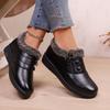 2025 Women's Shoes New Women's Boots Winter Cotton Shoes Zipper Casual Shoes Winter Boots Wedge Heel Medium Heel Short Snow Boots