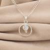 Rainbow Moonstone Gemstone 925 Sterling Silver Handmade Jewelry Designer Pendant 1.2" For Wedding Gift PP-68-29
