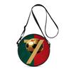 Bolso Redondo con Estampado de Fútbol Bolso Cruzado Casual para Mujer Mejores Regalos Bolso Cruzado Casual Diario Plano 2D