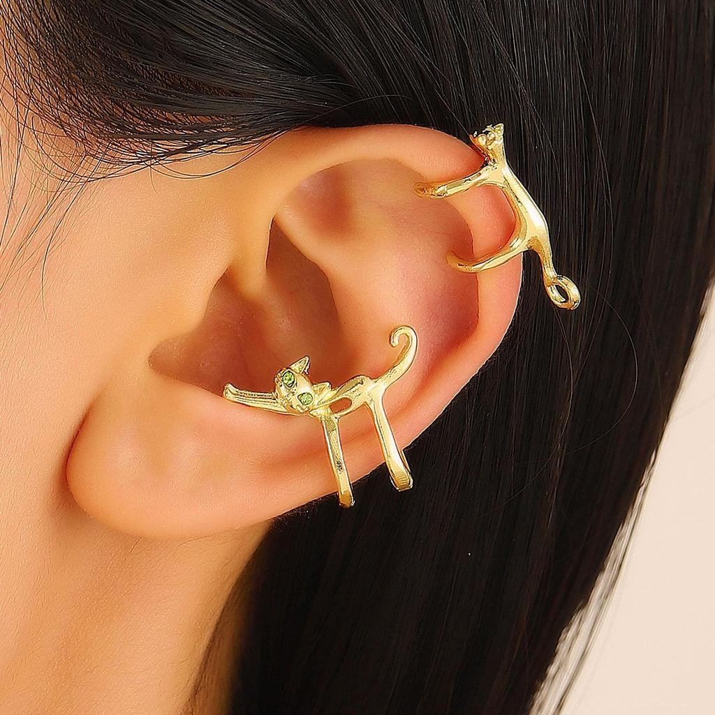 European & American High-End Elf Cat Ear Clip Earrings - No Piercing Needed