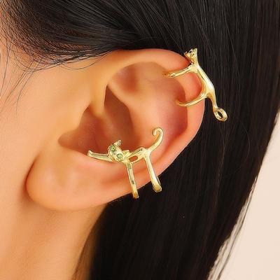 European & American High-End Elf Cat Ear Clip Earrings - No Piercing Needed