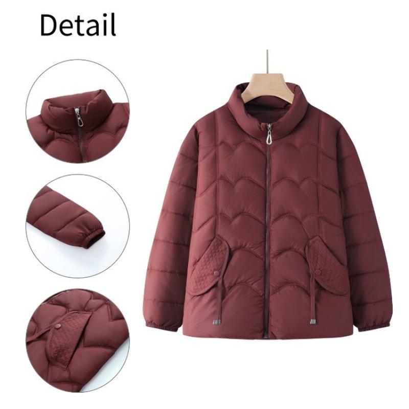 Winter Down Cotton-padded Clothes, Short Cotton-padded Clothes, Middle-aged Women's Clothing, and Winter Thickened Small Cotton-padded Jackets.
