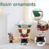 Whimsical Santa Claus Waiter Tray Resin Art Piece Ideal For Christmas Home Decor