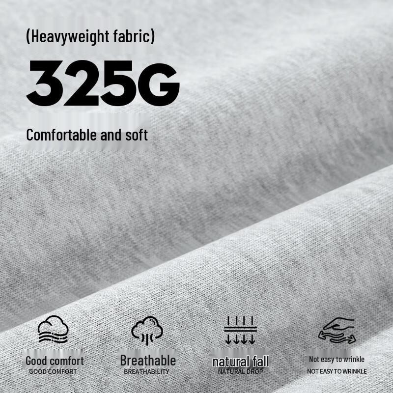 MINISO Unisex Half-Zip Stand Collar Heavyweight Sweatshirt