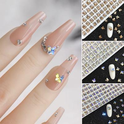 Funktionelle Schmetterlings-Nageldekoration, lebendige, leichte Mode