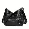 Stylish Multi Zipper Crossbody Bags, Soft Vegan Pu Leather Shoulder Bag, Women's Multi Pockets Handbag Purse for Women Daily Use