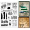 PVC Stamps for DIY Scrapbooking Photo Album Decorative Cards Making Stamp Sheets Film Frame Mixed Shapes 21x14.8x0.3cm