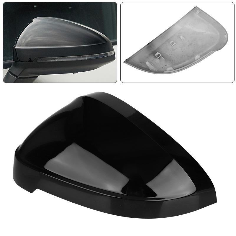 Außenspiegelkappenabdeckung ohne Spurhalteassistent für A4 S4 2016 2017 2018 links/rechts Spiegelabdeckung glänzend schwarz