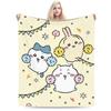 Chiikawa Cute Cartoon Manga Blanket Hachiware Usagi Wool Vintage Soft Throw Blanket for Home Decoration