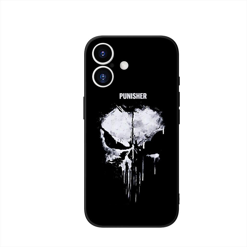 

The Marvel Punisher Skull Case for Motorola Moto G54 G05 G24 G55 G75 G9 G85 G15 G57 G86 Power Edge 50 30 Ultra Fusion neo Pro Motorola Moto G54