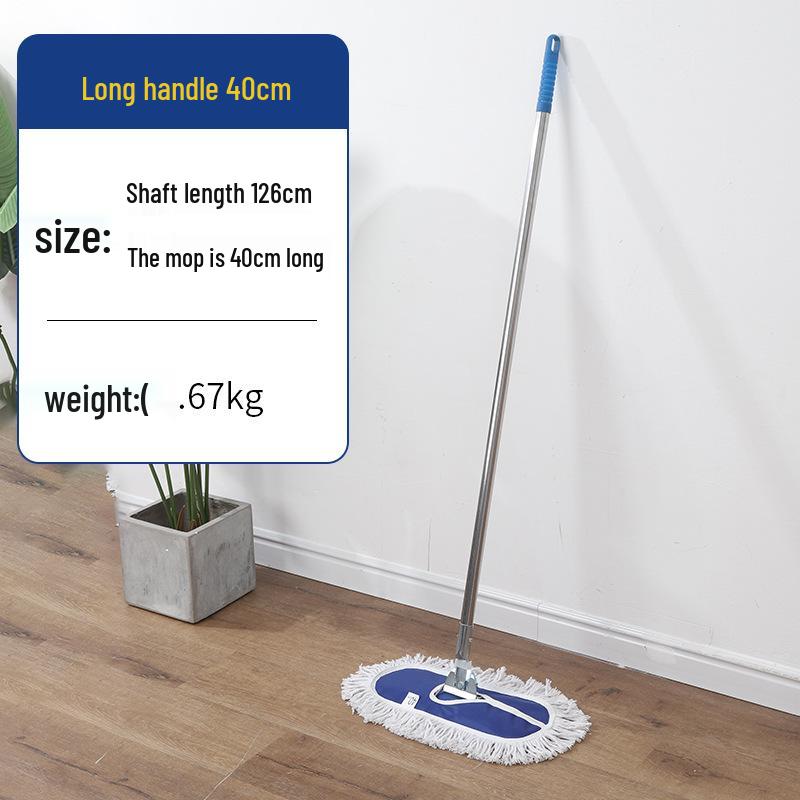 Rotating Cotton Thread Dust Mop for Home, Hotel & Homestay - Dual-Use for Dry & Wet Cleaning