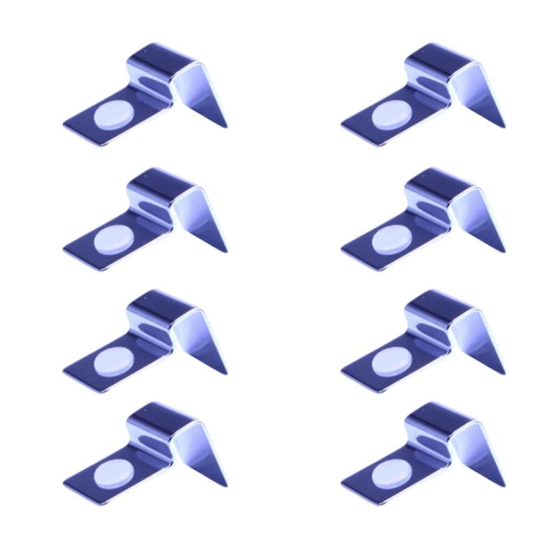 Stainless Steel Frameless Aquarium Glass Cover Clip 8PCS Rustprevent Corrosion Proof Lid Clamps for Fishtanks Security