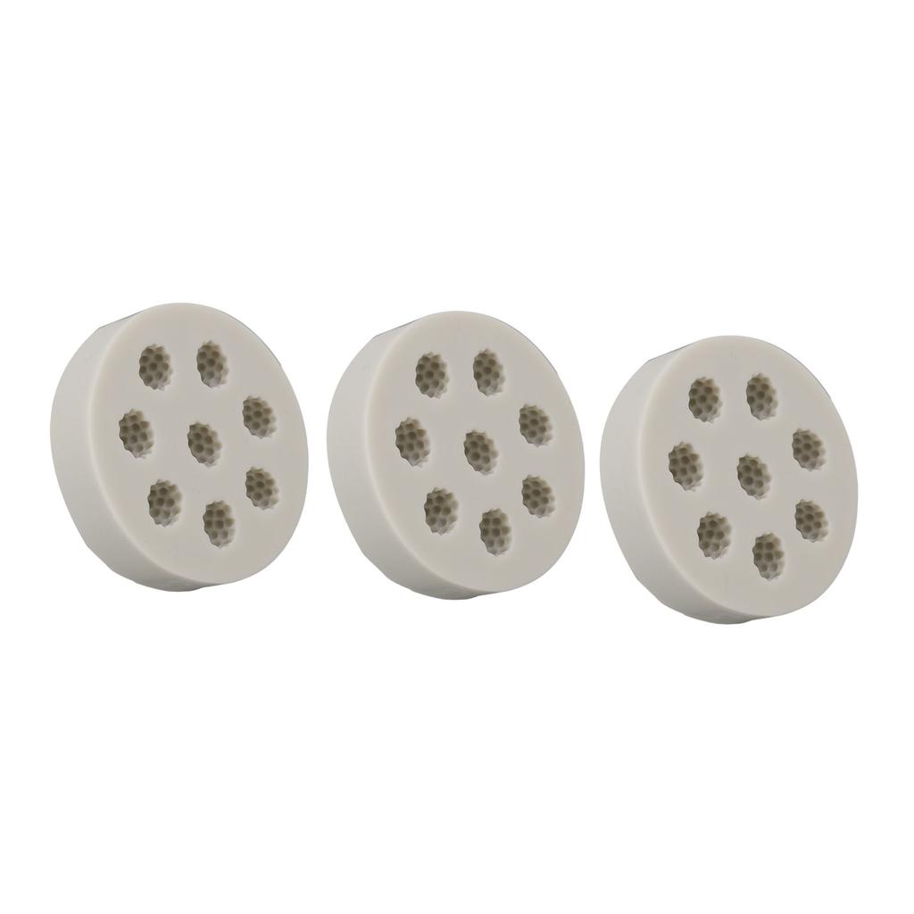 3Pcs Silicone Mold Raspberry Shape Easy Demoulding Flexible Soft Grey Baking Mold for DIY Cake Fondant Chocolate
