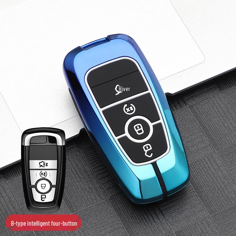 Compatible Metal Key Case for Lincoln Models: Corsair, Aviator, Navigator, MKX, Continental, MKZ, MKC