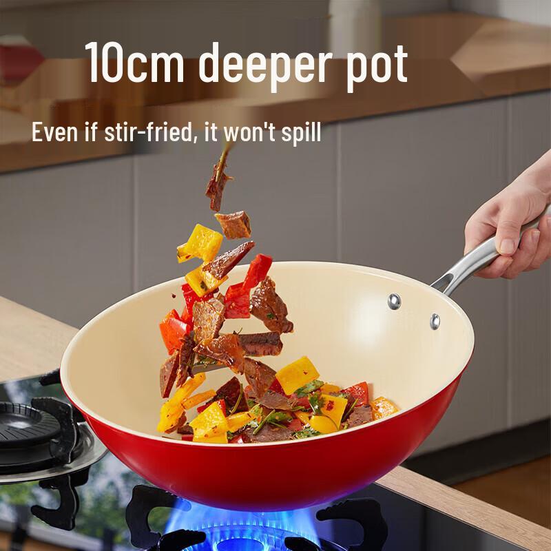 Chuda Huang 32cm Multi-functional Wok