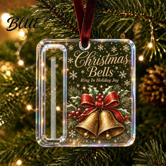 Christmas Tree Decorations Decor with Ornament Acrylic Gift Holder 2Pcs Cash Money Hanging Unique Holiday