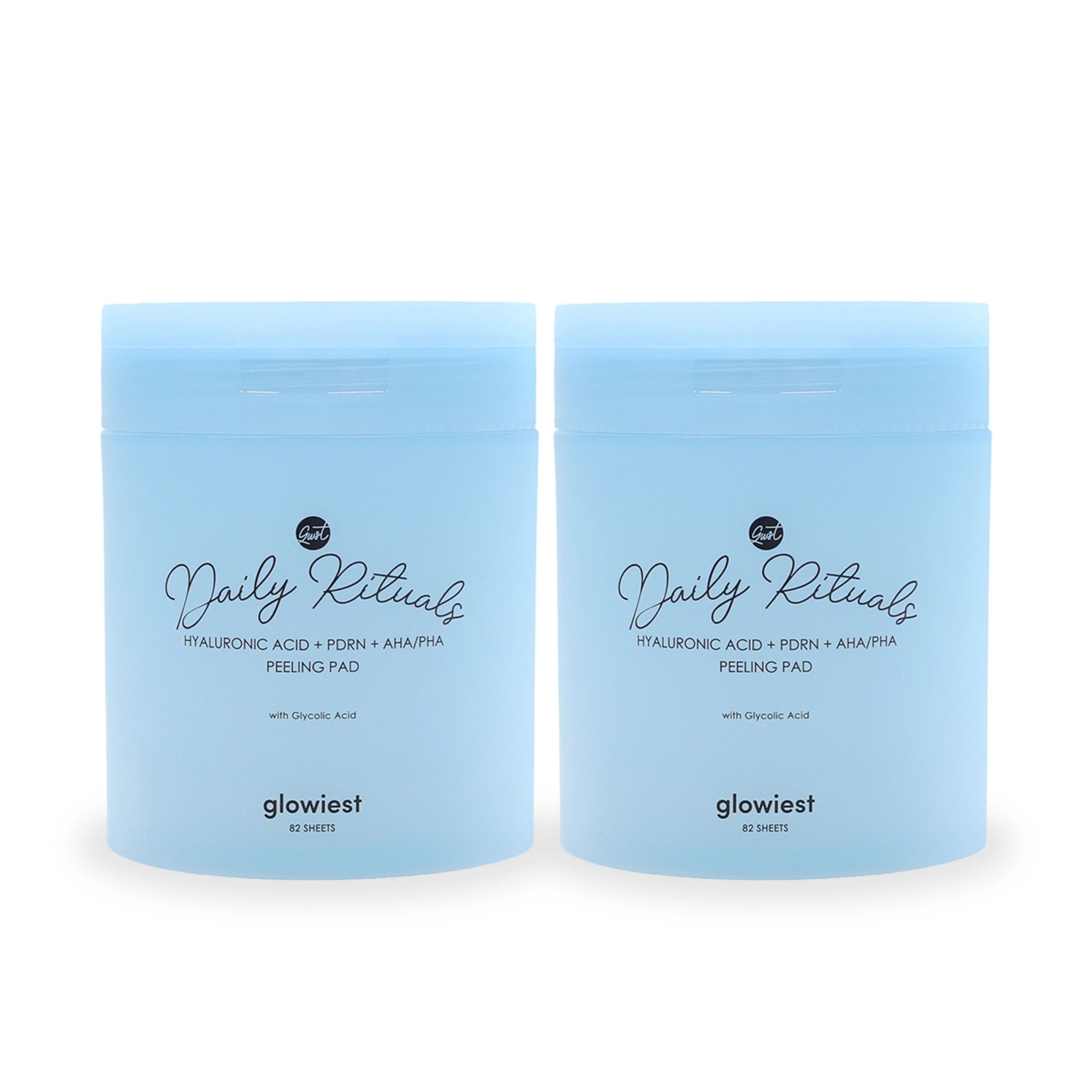Glowiest Peeling Pad 82ct x 2 Hyaluronic Acid+PDRN