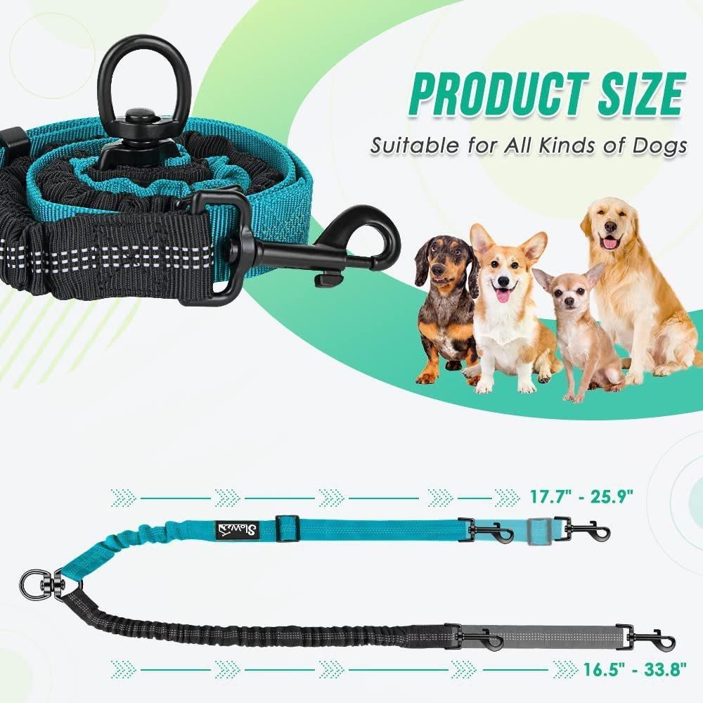 360° Swivel Double Dog Leash Reflective Two Dog Traction Leash Cat Leads Two Dog Lead  Walk