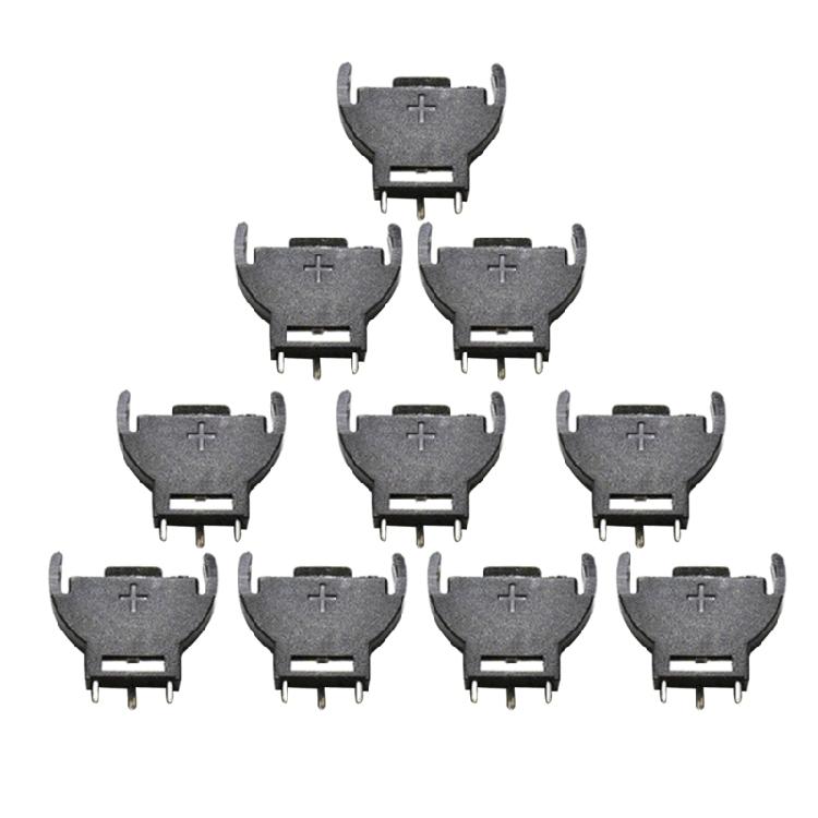 10Pieces CR2032 3V Button Coin Cell Battery Socket Holder for Case Battery Stora