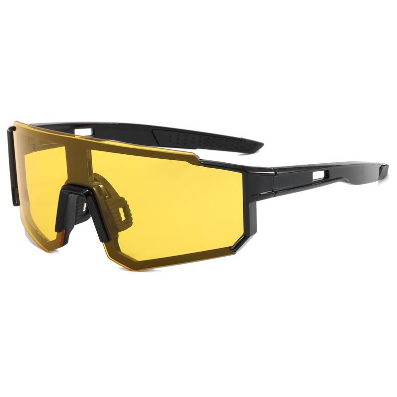 Trendsetting Iridescent Cycling Sunglasses: European & American Sports Fashion for Men & Women