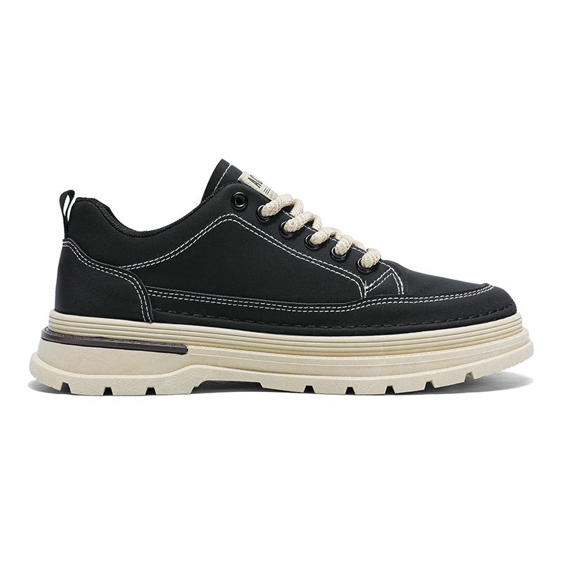 Shoes For Man New Men's Sneaker Shoes Autumn Thick Soled Fashion Luxury Leather Casual Workwear Sneaker Motorcycle Shoes