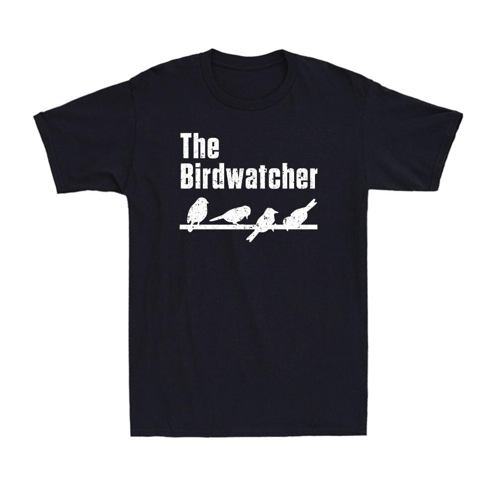 Bird Watching Shirt Funny Bird Birdwatcher Birding Vintage Men s Cotton T-Shirt XXL