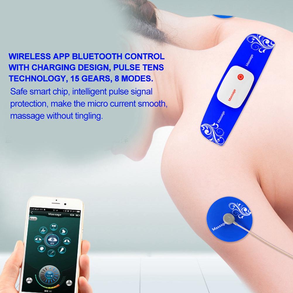 Mini Wireless Tens EMS Therapy Instrument Cervical Vertebra Pain Relieve Massager