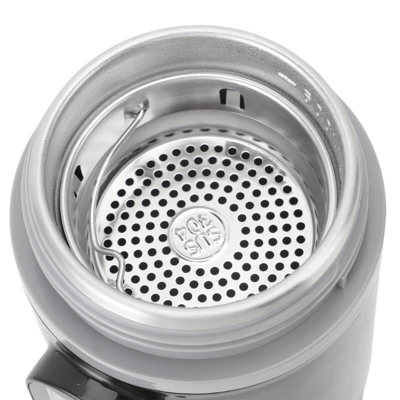 500ml Portable 304 Stainless Steel Car Heated Cup Auto Heating Coffee Mug With Temperature Display For Travel Camping Gi