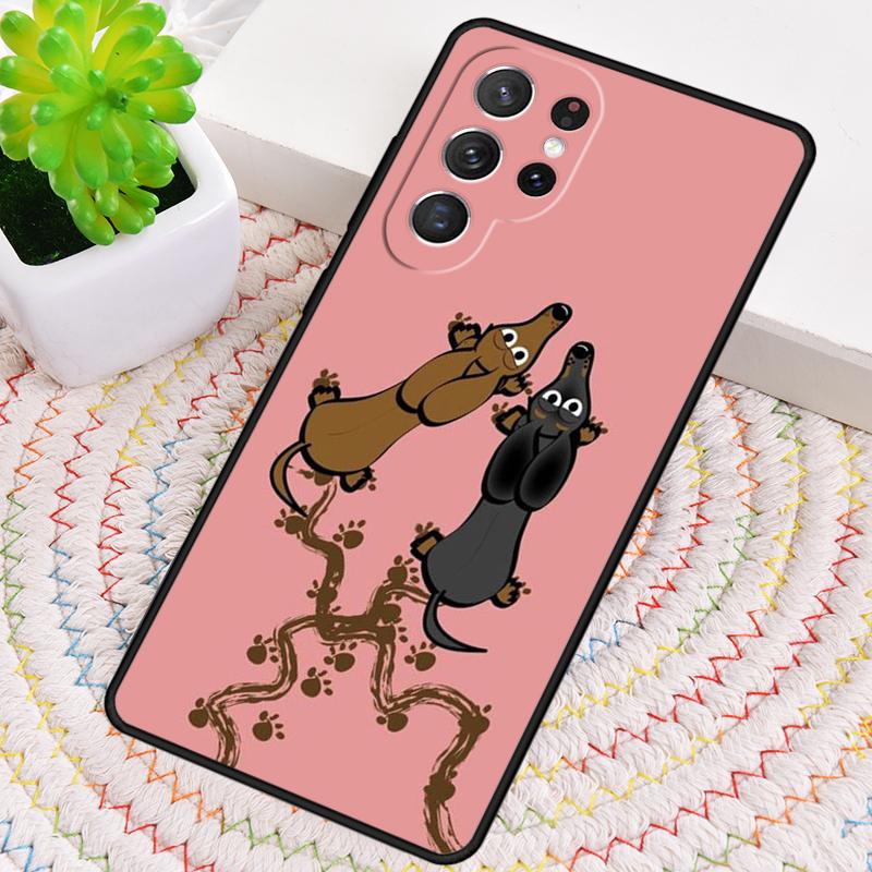 Cute Dachshund Dog Phone Case for Samsung Galaxy Note 10 Pro S26 Ultra S23 S24 FE S25 S21 S22 PLUS Shockproof Cove