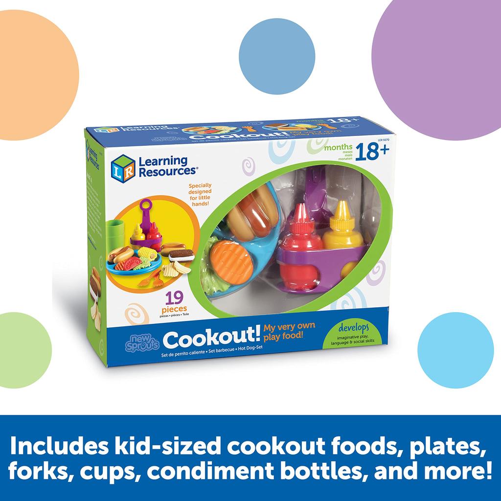 Learning Resources Picnic Lunch Play 19 Authentic Set, Set, Pieces, LER9270,