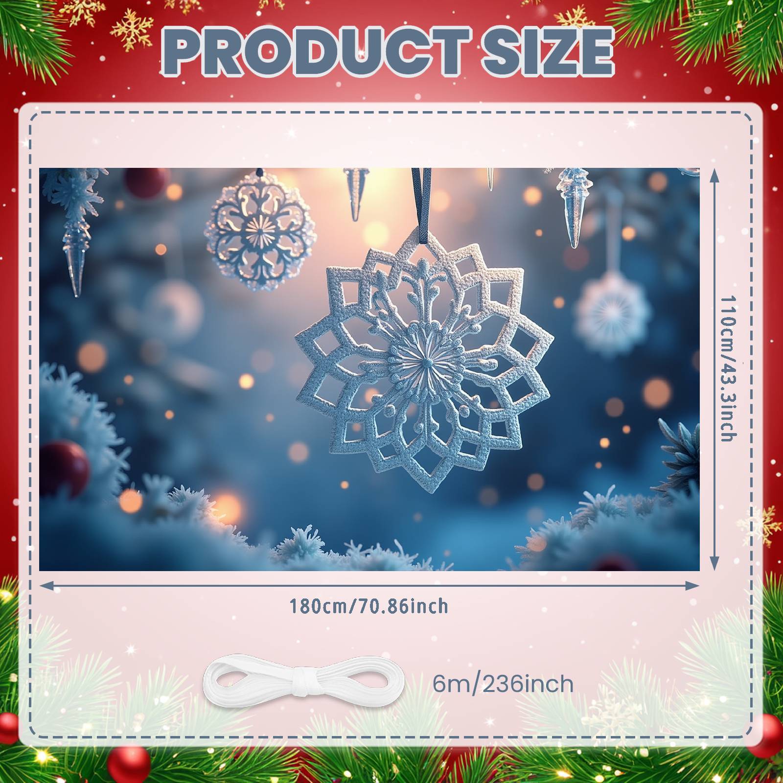 Holiday Decor Banner Frosty Design Winter Festival Banner Christmas Banner Christmas For Christmas Party Winter Home Decor