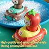 Kids'Toy 18Month Cartoon Fruit Doll Press Toy Car,4pcs Activity Toy Car Set Hand Eye Coordination, Durable Material, Indoor And Outdoor Toy Car.