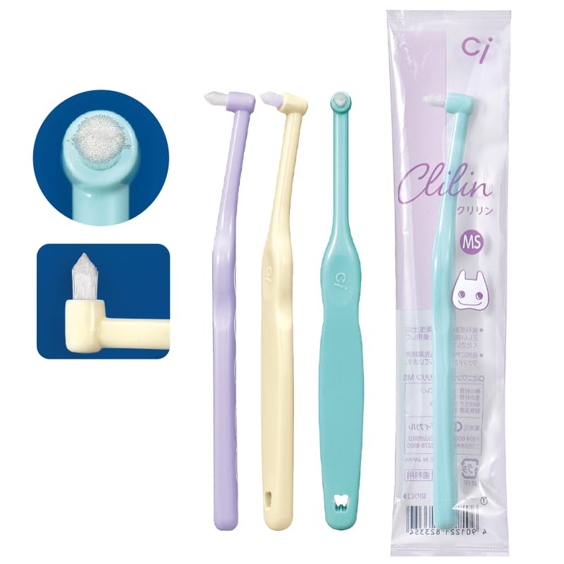 Ci Mini Krillin S One-Tuft Toothbrush, Soft, 10-Pack (Color Assorted)