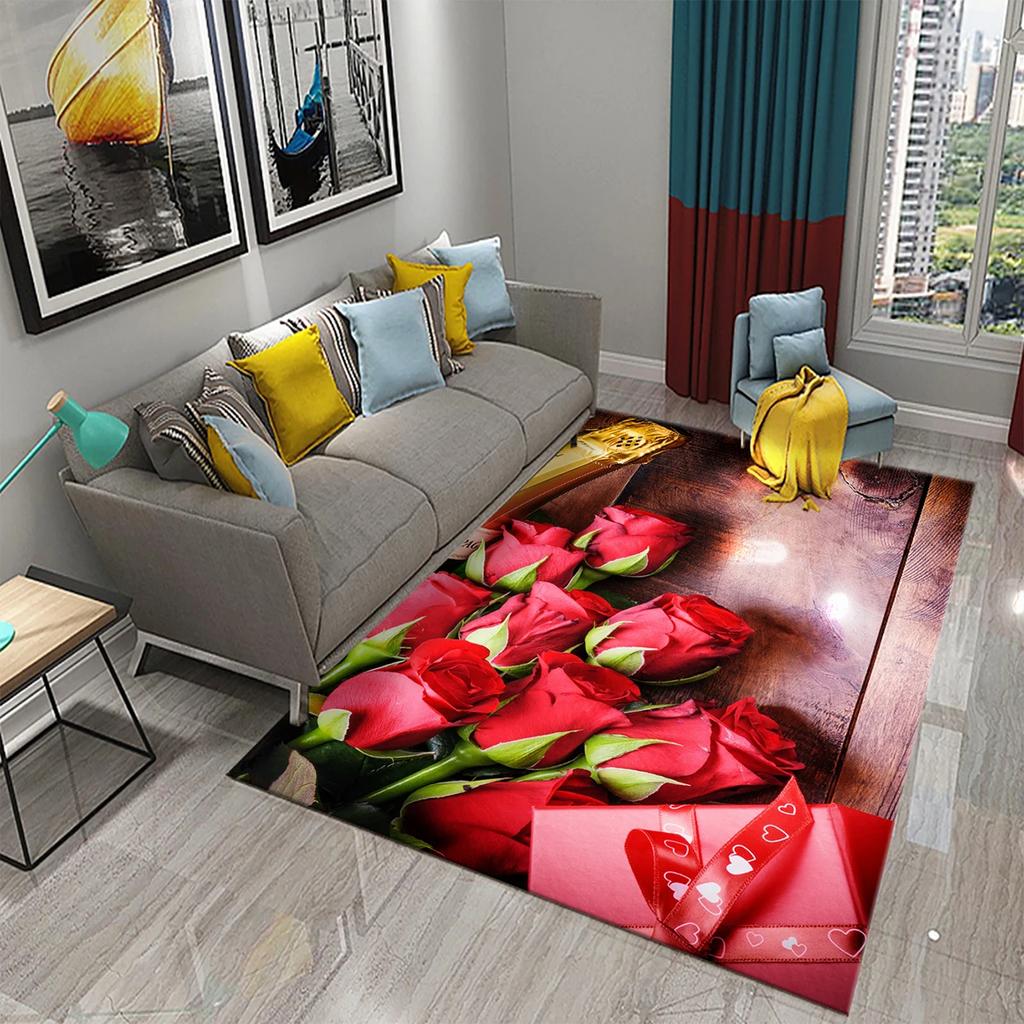 Dielen und Blumen Teppichbrett Blumiger Teppich Retro Landhausstil Rechteckige Bereichsteppiche Yogamatten Schlafzimmer Wohnzimmer Dekor Fußmatte