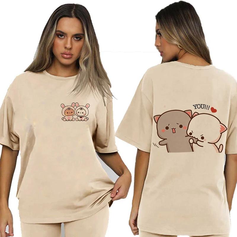 Bubu Dudu Velikost EU Topy Roztomilé tričko Manga Ženy Muži Legrační tričko Grafika Tričko pro volný čas Y2k Streetwear Kreslené gotické oblečení