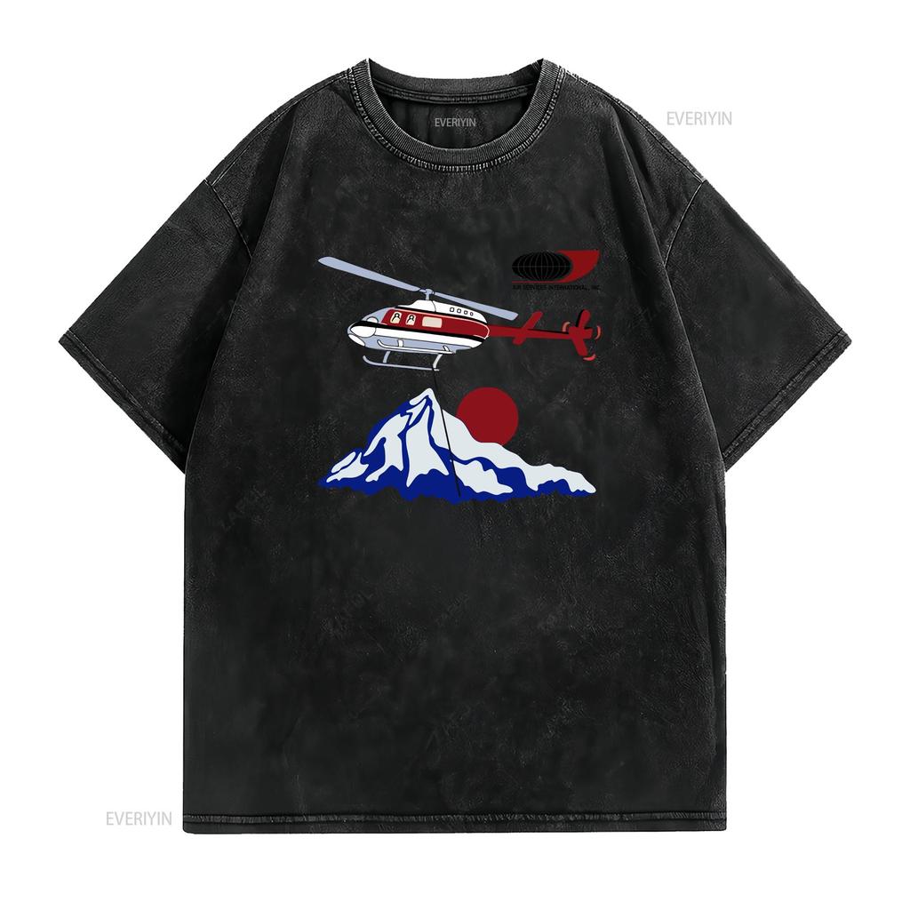 Napolean Dynamite Helicopter Movie T Shirt vintage Washed Slightly Top For Everyday Wear Breathable Comfortable graphic
