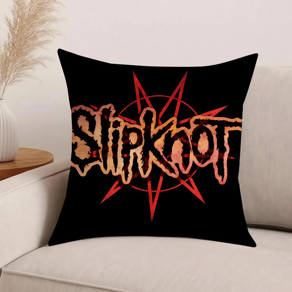 Rock Band S-Slipknot Pillow Case Office Cushions Suitable For Sofa Car Bedroom Decorative Cushion Cover