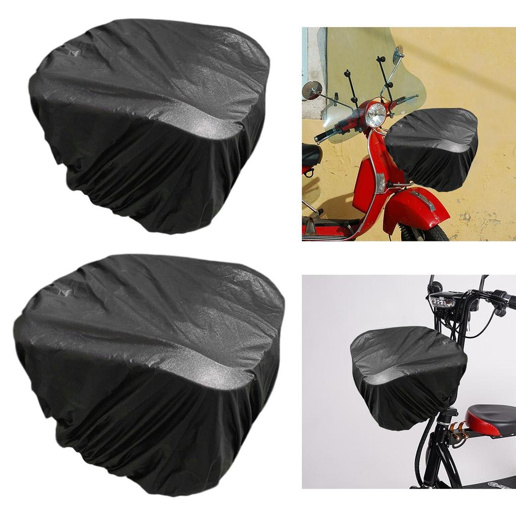 Bicycle Basket Rain Cover Rainproof Fits Most Bike Baskets Universal Sunproof Waterproof Dust Cover Protector Bike Basket Cover