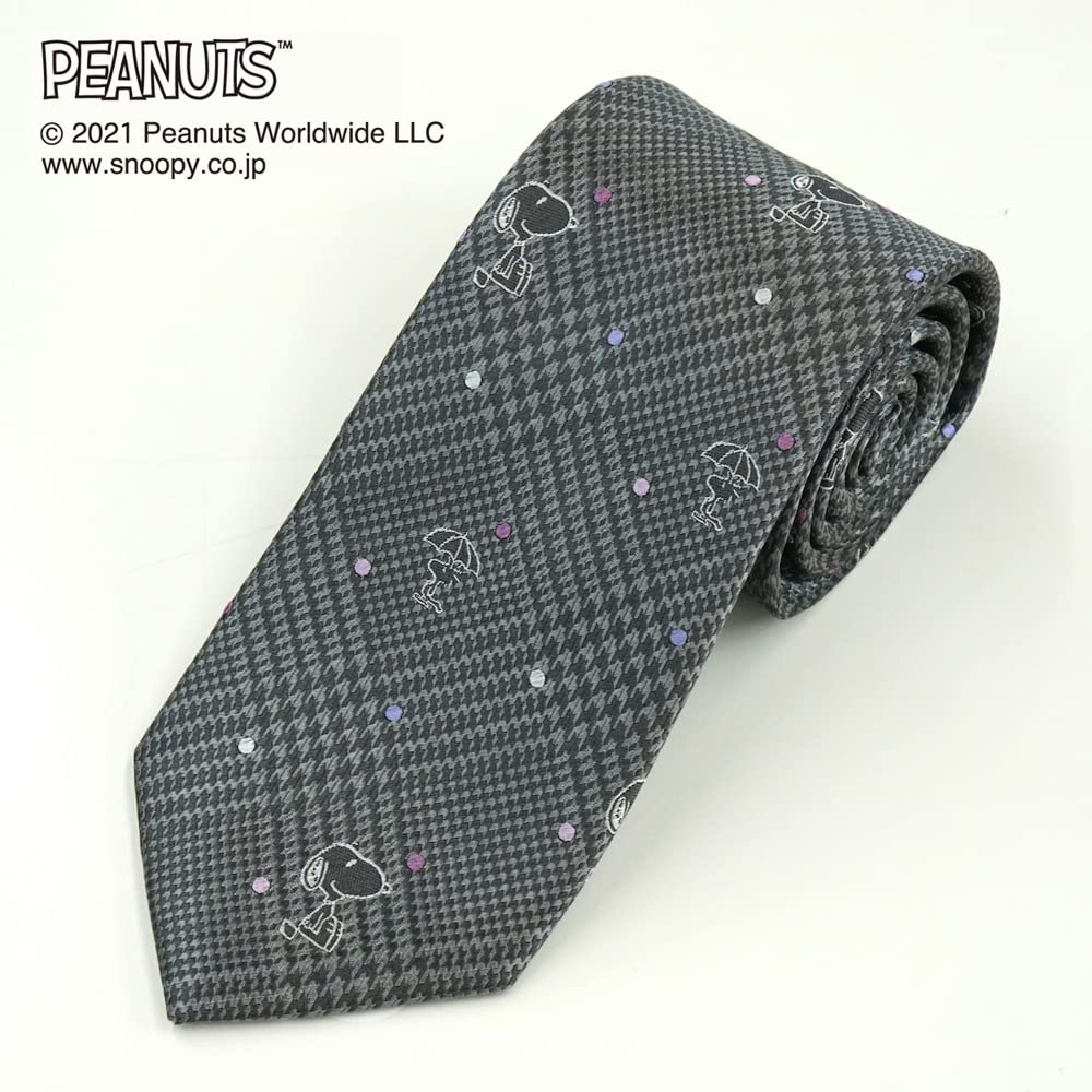 Tie Snoopy Necktie PN914458 Gray SNOOPY Business Brand Necktie Present [Peanuts]