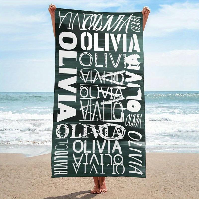 

Beach Towel Olivia Pattern Beach Towel Patterned Sunscreen And Windproof Suitable For Swimming Pool Camping Travel Blanket W40*H60(CM)